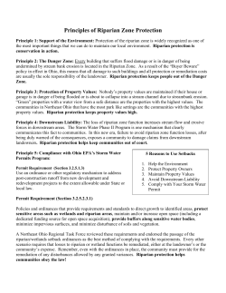 Riparian Zones - The Village of Chagrin Falls