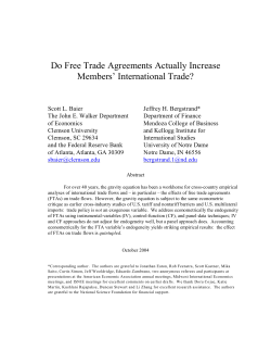 Do Free Trade Agreements Actually Increase Members` International