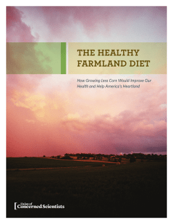 the healthy farmland diet - Union of Concerned Scientists