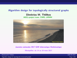 diapos - Journ&eacute;es Nationales 2017 du GDR Informatique