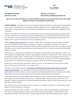 New GA Tech Study and Alliance for Industrial Efficiency Report