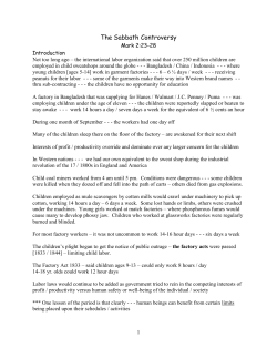 The Sabbath Controversy - Sully Community Church