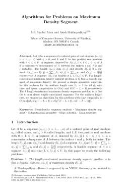 Algorithms for Problems on Maximum Density Segment