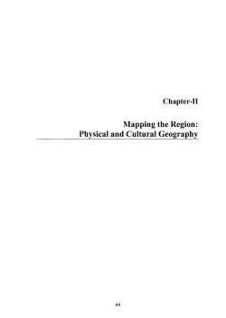 Mapping the Region: Physical and Cultural Geography