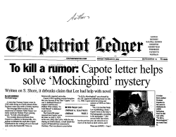 To kill a rumor - The Duxbury File