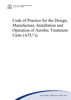 Code of Practice for the Design, Manufacture