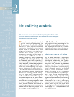 Jobs and living standards