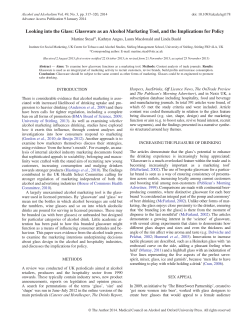 Looking into the Glass: Glassware as an Alcohol