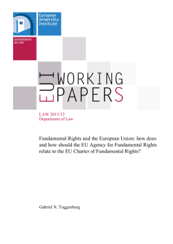 how does and how should the EU Agency for Fundamental Rights