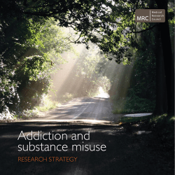 Addiction and substance misuse