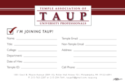 T A U P - Temple Association of University Professionals