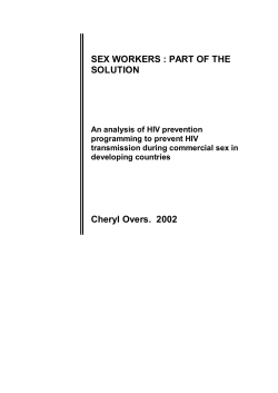 SEX WORKERS - World Health Organization