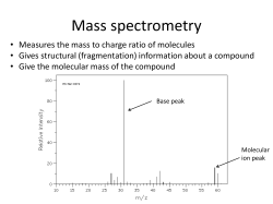 Mass spectrometry - Year 13 Chemistry