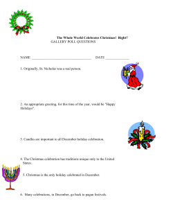 The Whole World Celebrates Christmas! Right?