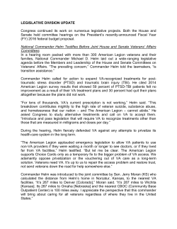 LEGISLATIVE DIVISION UPDATE Congress continued - nc