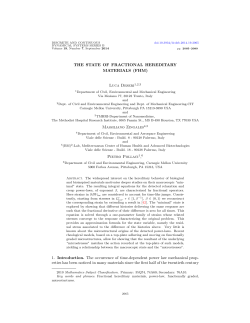 THE STATE OF FRACTIONAL HEREDITARY MATERIALS (FHM