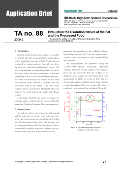 Evaluation the Oxidation Nature of the Fat and the Processed Food