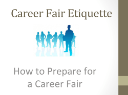 Career Fair Etiquette