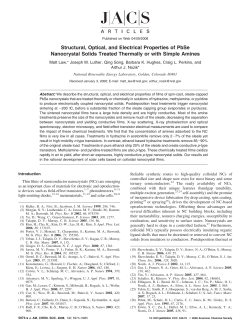 Structural, Optical, Electronic Properties of PbSe NC Films