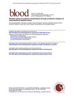 subcutaneous adipose tissue Reliable typing of systemic