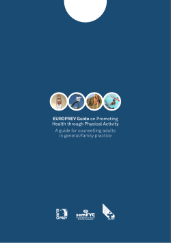 EUROPREV Guide on Promoting Health through Physical Activity A