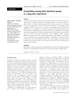 Overyielding among plant functional groups in a long