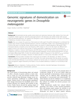 Genomic signatures of domestication on neurogenetic genes in