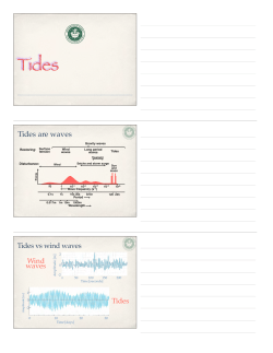 Tides are waves