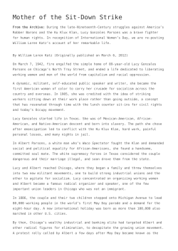 Mother of the Sit-Down Strike,Nuke Sludge