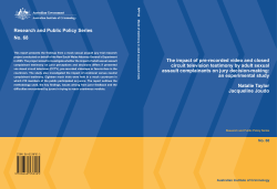 The impact of pre-recorded video and closed circuit television