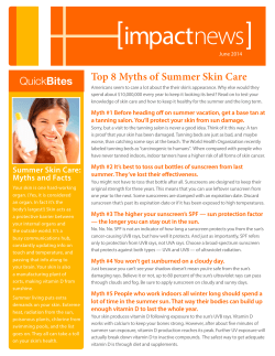 QuickBites Top 8 Myths of Summer Skin Care