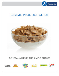 Full Line Cereal Brochure - General Mills Foodservice