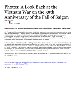 Photos: A Look Back at the Vietnam War on the 35th Anniversary of