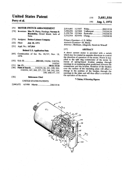 Motor switch arrangement