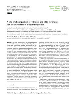 A site-level comparison of lysimeter and eddy covariance flux