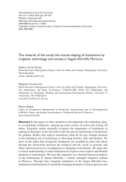 The material of the social: the mutual shaping of institutions by