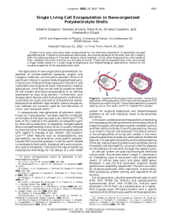 Single Living Cell Encapsulation in Nano