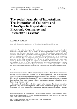 The Social Dynamics of Expectations: The Interaction of Collective