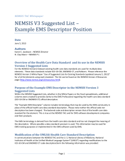 NEMSIS V3 Suggested List &ndash; Example EMS Descriptor Position