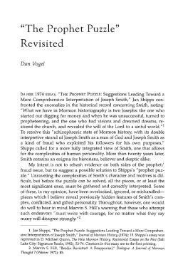 "The Prophet Puzzle" Revisited - Dialogue: A Journal of Mormon