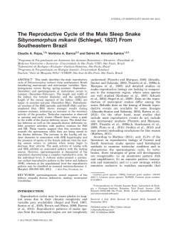 from southeastern brazil - Laborat&oacute;rio de Ecologia e Evolu&ccedil;&atilde;o