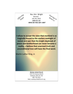 I refuse to accept the view that mankind is so tragically bound to the