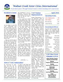 Ambassadors - walnut creek sister cities international