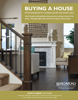 BUYING A HOUSE - Richmond American Homes
