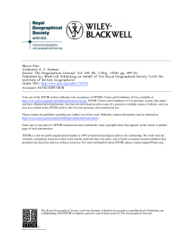 Marco Polo - Travel Studies