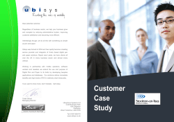 Customer Case Study