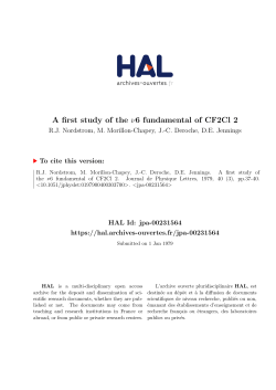 A first study of the 6 fundamental of CF2Cl 2 - HAL