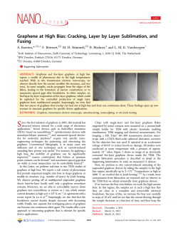 Graphene at High Bias: Cracking, Layer by Layer Sublimation, and