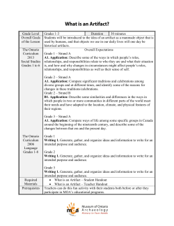 Grade Level Grades 1-3 Duration 30 minutes Overall Goals of the