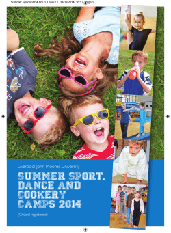 Summer Sport, Dance and Cookery Camps 2014
